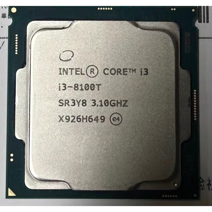 CPU 8Th Gen Core i3-8100T LGA1151 Bộ xử lý CPU SR3Y8 Quad-Core 3.1GHz 35W Máy tính để bàn