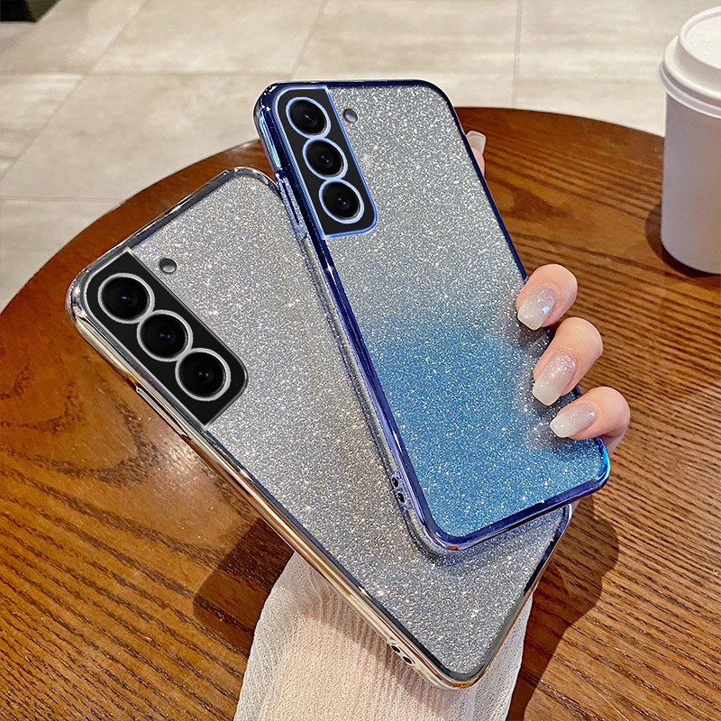 Ốp điện thoại Samsung S22 S22 Plus Ốp điện thoại màu hồng lấp lánh gradient