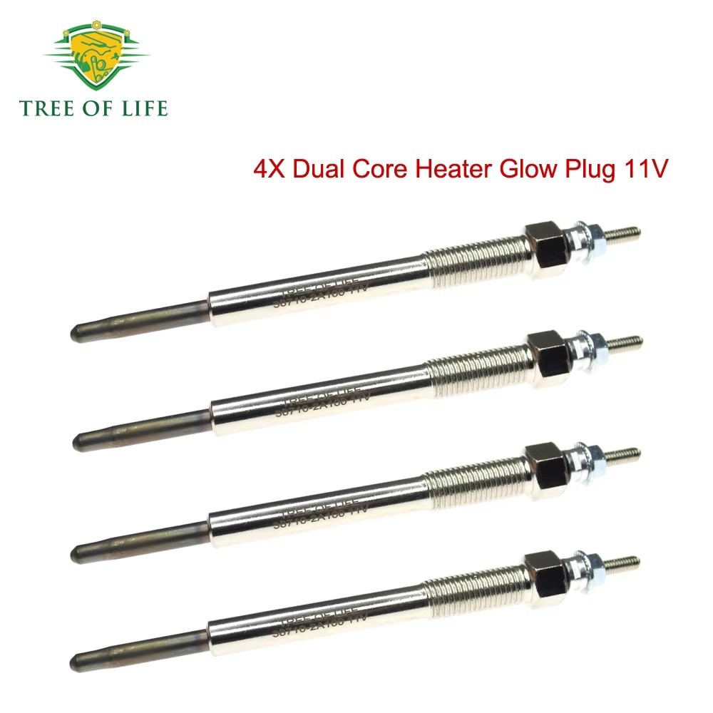 Glow Plug 11V 4 chiếc cho Hyundai Accent 2005-2010 / Rio / Getz / Matrix / Soul / i30 Forte / Koup (