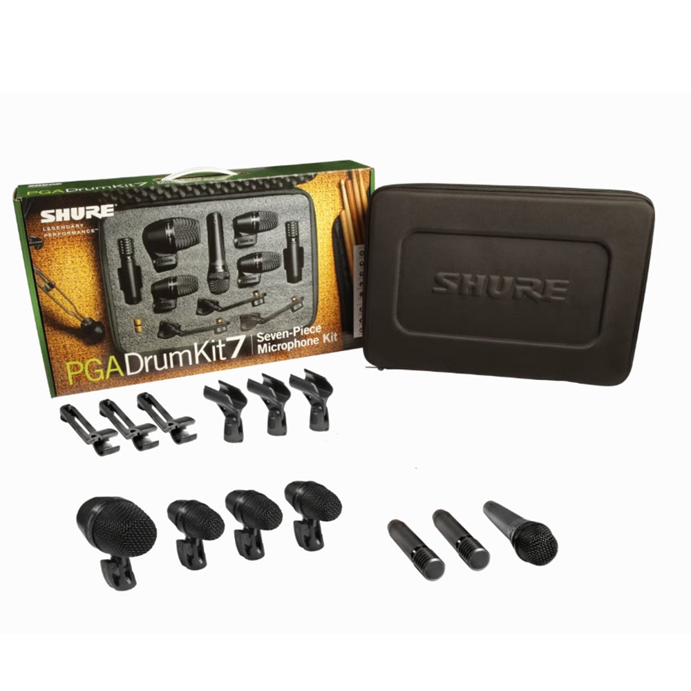 Bộ micro nhạc cụ PGADRUMKIT7 Series Bộ micro chất lượng chuyên nghiệp để biểu diễn và ghi âm trống, 
