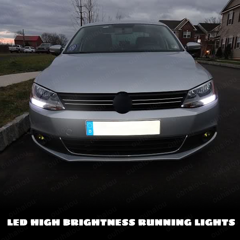 2 Chiếc Volkswagen Jetta Mk6 DRL 1156 Bóng Đèn LED Canbus 100% Canbus Không Lỗi