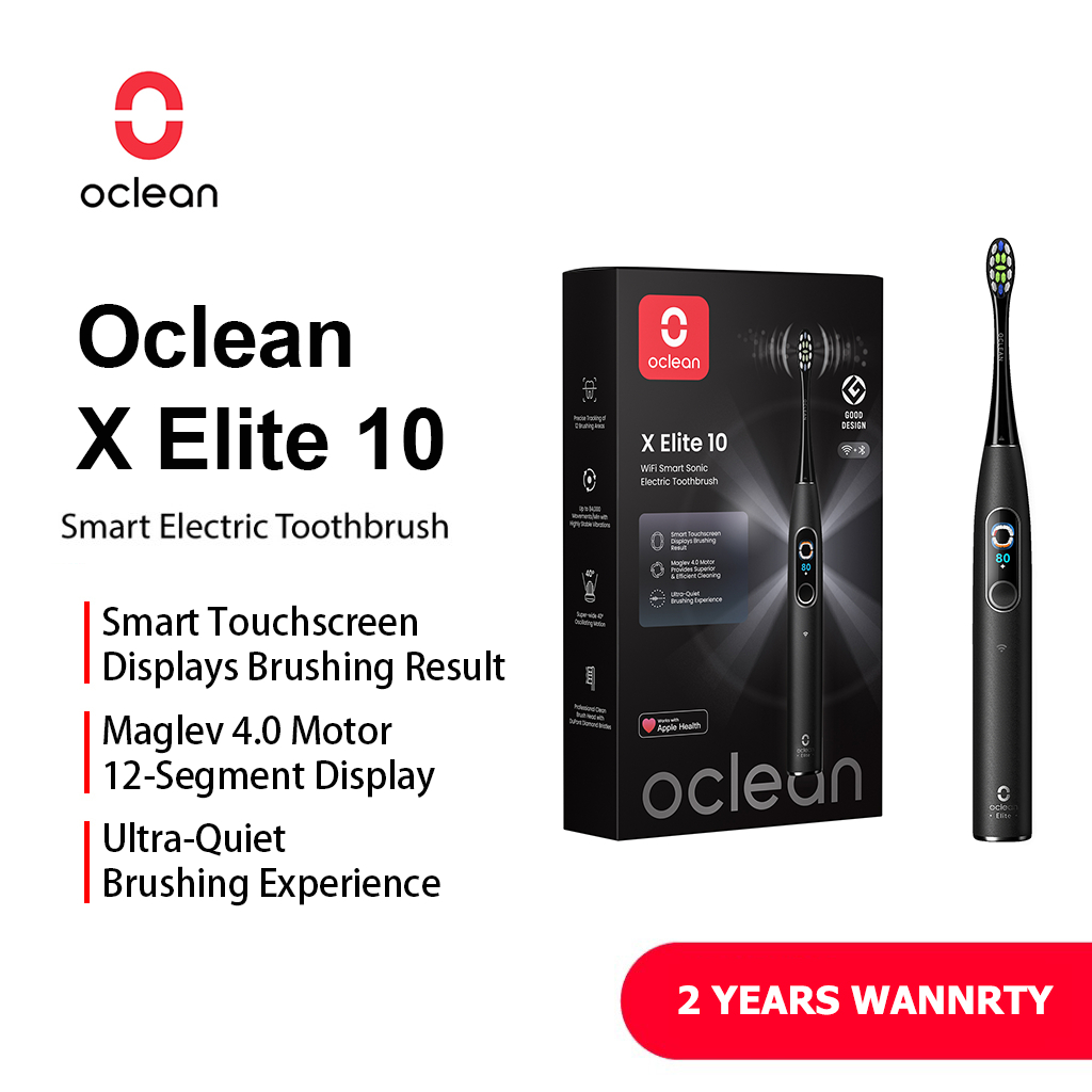 [Mới] Bàn chải đánh răng điện hình ảnh thông minh Oclean X Elite 10 có màn hình DIY, Giám sát ứng dụ