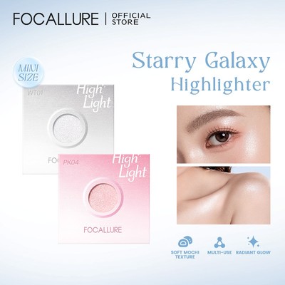 FOCALLURE GALAXY HIGHLIGHTER Mẫu highlighter du lịch cỡ 0,3g Mini Dewy Glow On The Go