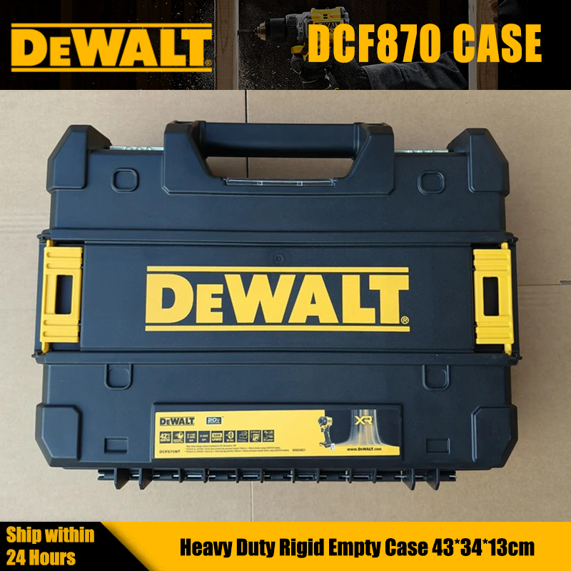 One Piece DEWALT DCF870-CASE Hộp đựng rỗng cứng chắc chắn 43x34x13cm Sắp xếp có thể xếp chồng lên nh
