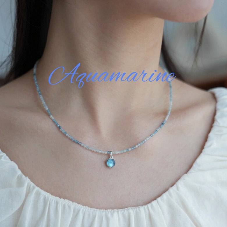 Vòng cổ mặt dây chuyền sang trọng đính cườm bạc tự nhiên S925. s925 ❈ 天 ❈ ❈ ❈ ❈ ❈ ❈ ❈ ❈ ❈ ❈ ❈ ❈