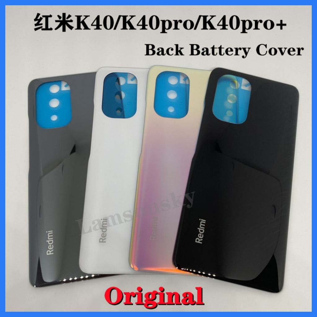 Dành cho Xiaomi Redmi K40 k40 pro + Thay thế nắp lưng pin thủy tinh