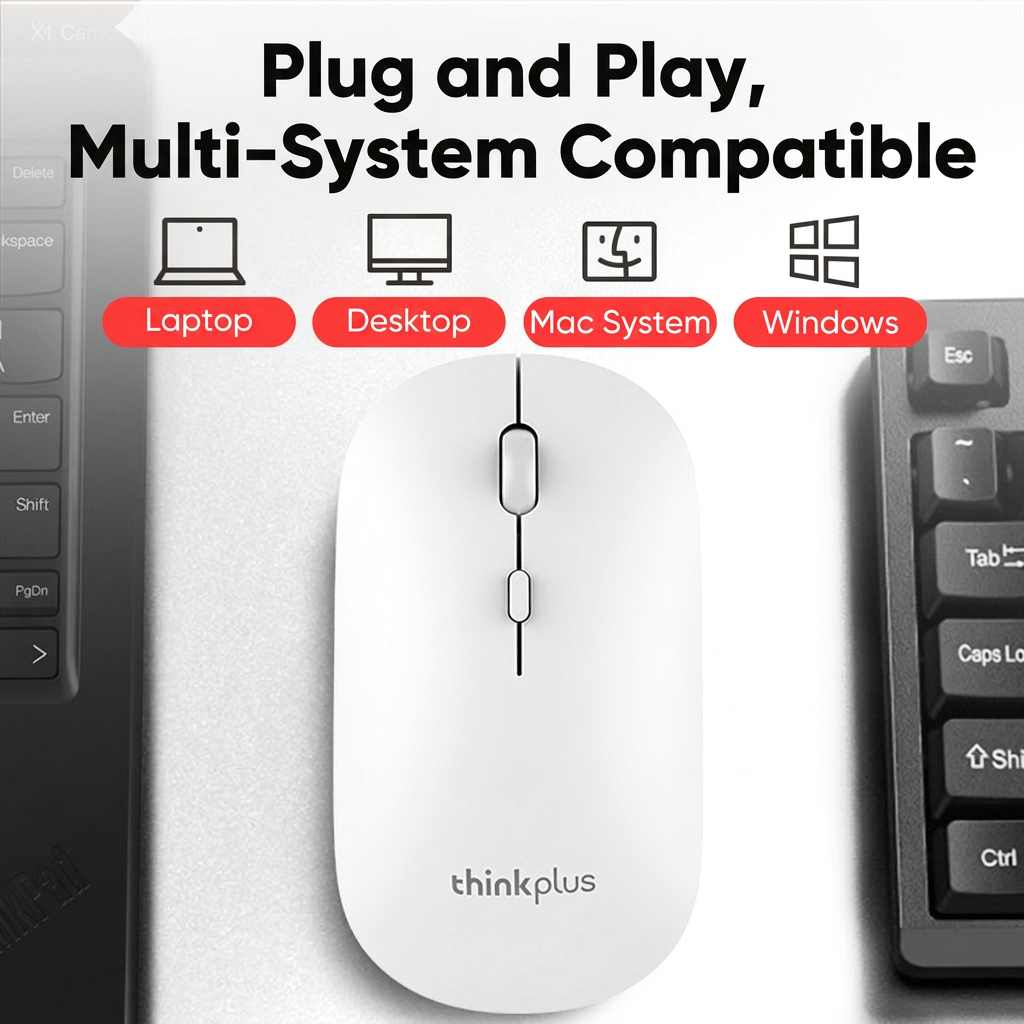 Văn phòng quang chuột không dây Lenovo M20 với kết nối 1600 DPI và 2.4G cộng với thiết kế tiện dụng | BigBuy360 - bigbuy360.vn