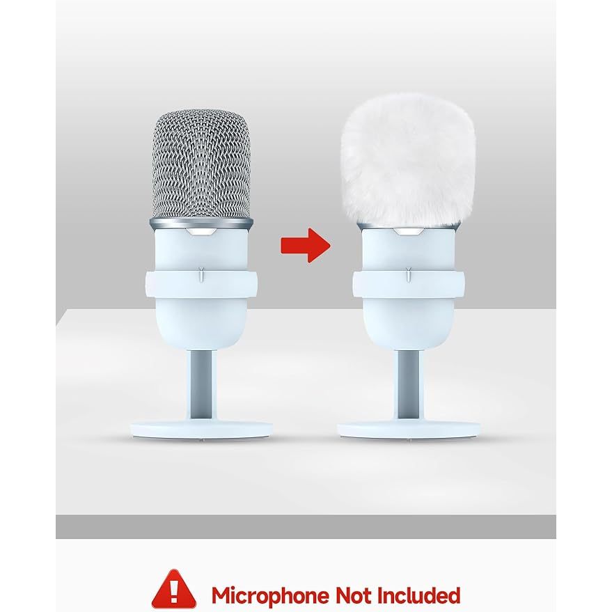 Bộ lọc Blue Yeti Pop - Kính chắn gió Mic lông tương thích với hầu hết các Mics, Muff gió Mini Razer 