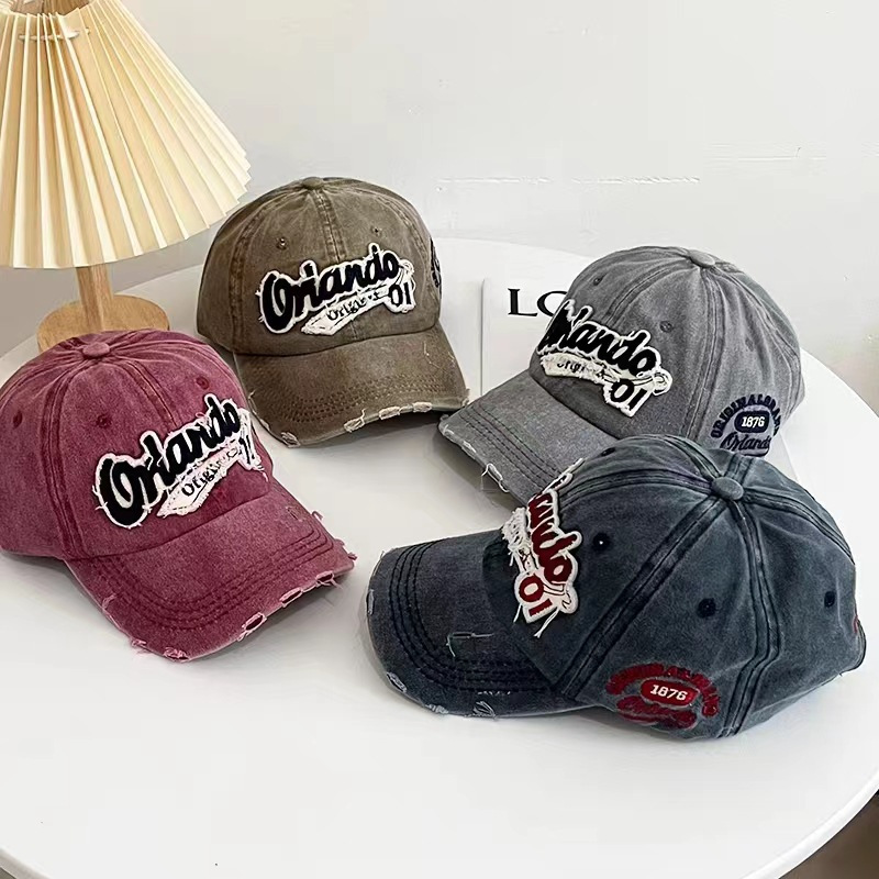 Mũ lưỡi trai cổ điển Hàn Quốc dành cho nam Thể thao ngoài trời Tấm che nắng Mũ cao bồi Wash Orlando 