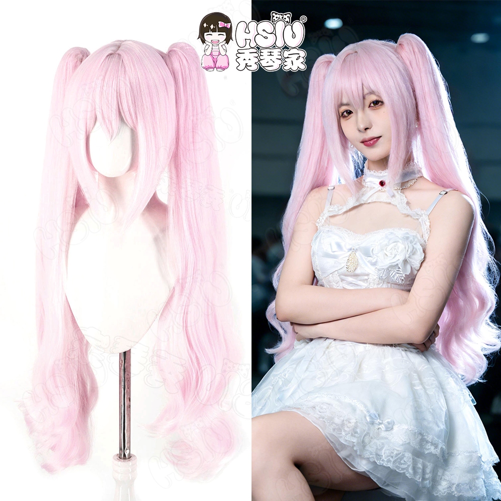 Alice Cosplay - HSIU Tóc Giả Màu Hồng 90cm Chịu Nhiệt, Phù Hợp cho Trò Chơi NIKKE và cosplay Nữ Thần