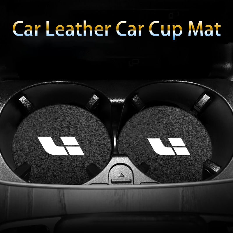 2 Chiếc Ô Tô Cốc Giữ Thảm Chống Trơn Trượt Sợi Nhỏ Da Cà Phê Nước Giải Khát Cốc Thảm Cho Lixiang IDE