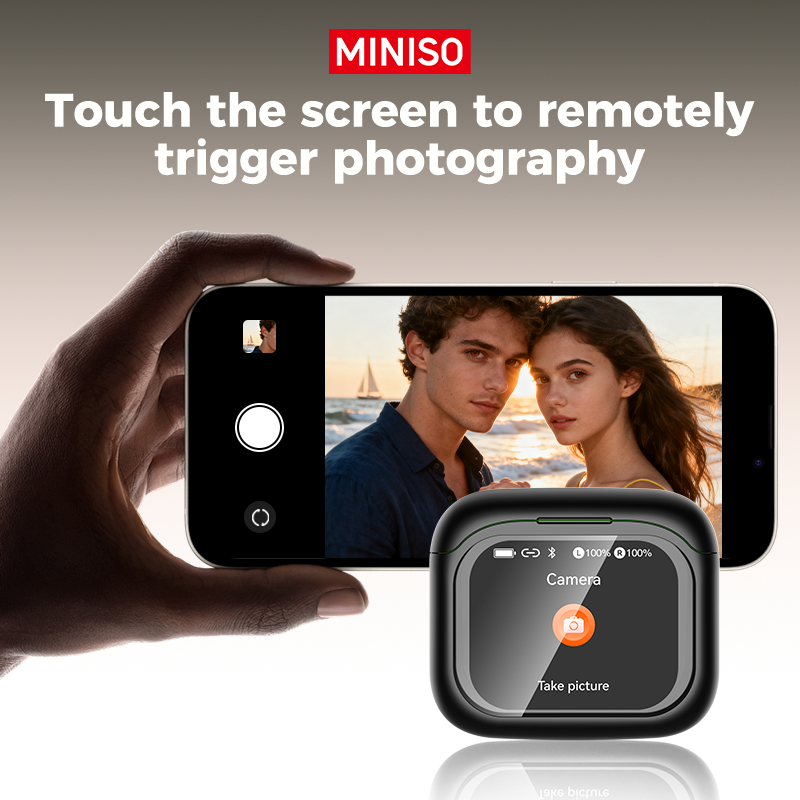 Tai nghe dịch Video MINISO MS103 AI Tai nghe không dây HIFI LCD Màn hình cảm ứng thông minh Tai nghe Bluetooth đa chức năng V6.0 ANC + ENC Tai nghe khử tiếng ồn | BigBuy360 - bigbuy360.vn