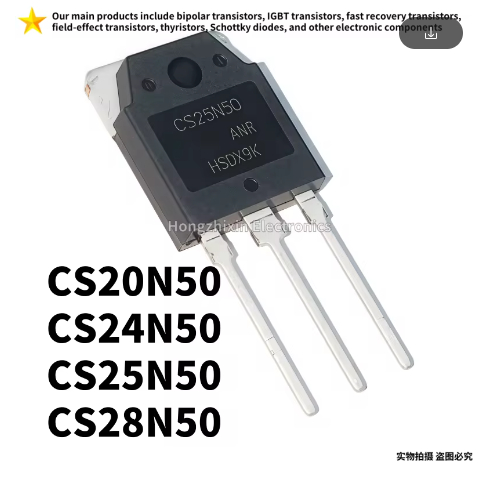 5 CÁI MỚI CS20N50 TO-3P 20N50 CS24N50 24N50 CS25N50 25N50 CS28N50 28N50 MOS bóng bán dẫn hiệu ứng tr