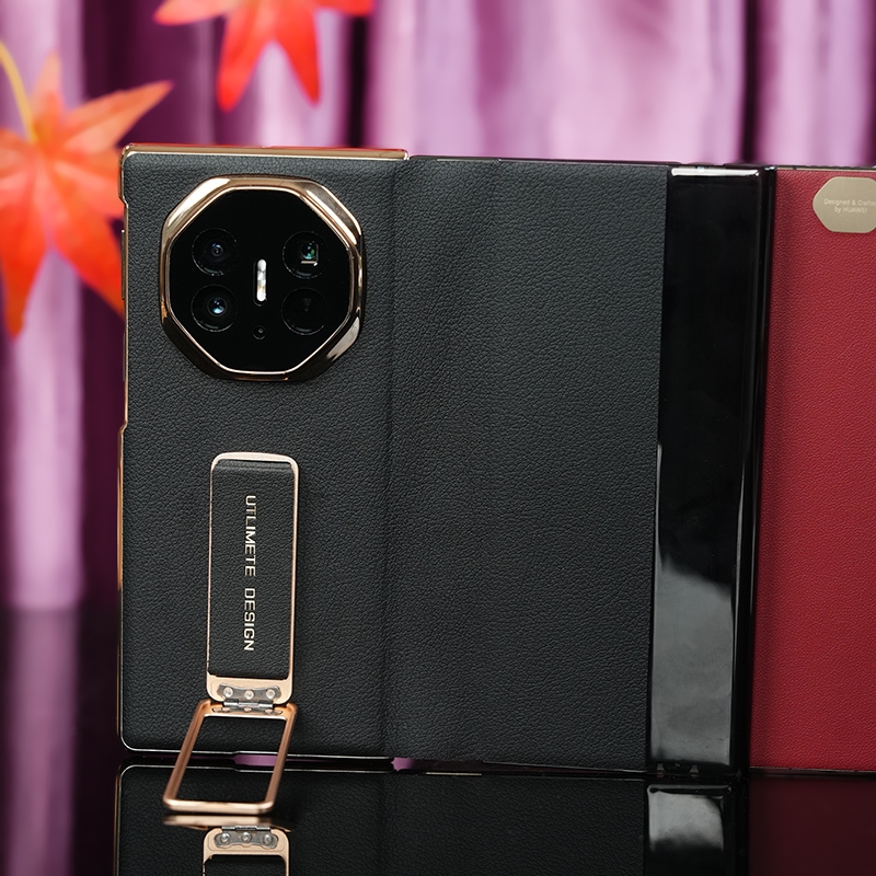 Da Lật Cho Huawei Mate XT XTS Ốp Lưng Mạ Giá Đỡ Bản Lề Vỏ Bảo Vệ