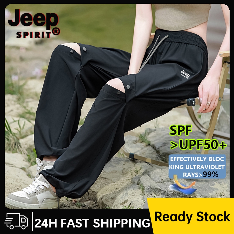 JEOP Spirit UPF 50+ - Quần ống rộng chống nước màu đen dành cho nữ