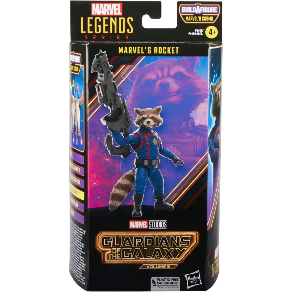 Marvel Marvel Legend Series Marvel Rocket, Galaxy Guard Vol.3 Búp bê sưu tập 6 Inch, Thích hợp cho t