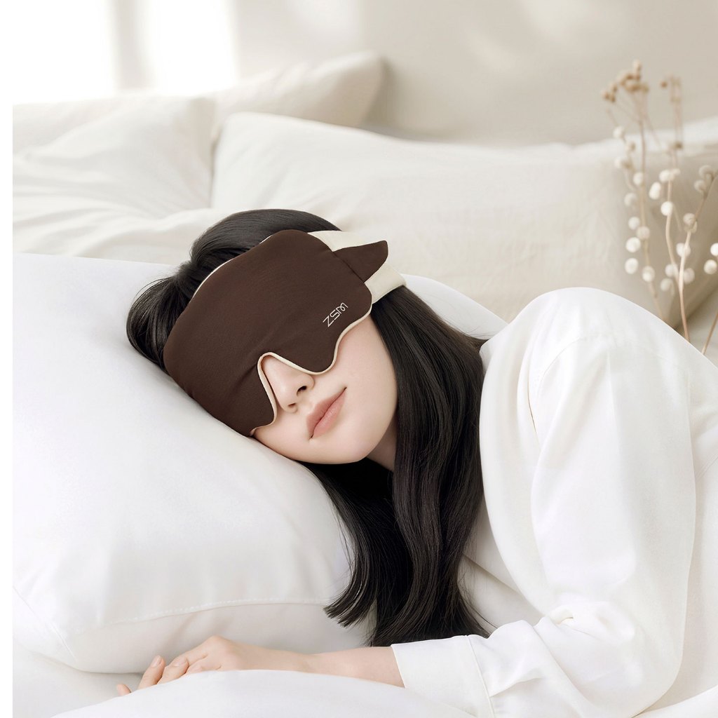 Zhenshiming Sleepy Sheep Sleepy Sleep Mask Light Blocking Sleep Eye Mask dành cho Nam Nữ Giảm Mệt Mỏ