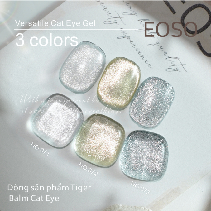 【EOSO】Wanjin Oil Series Cat 's Eye No. Keo dán sơn móng tay gel trị liệu 71-13 Gel