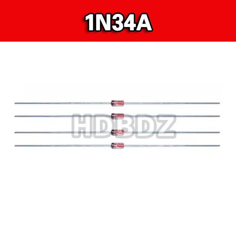 10-25PCS  1N34A  DO-35 Diode phát hiện sóng IC