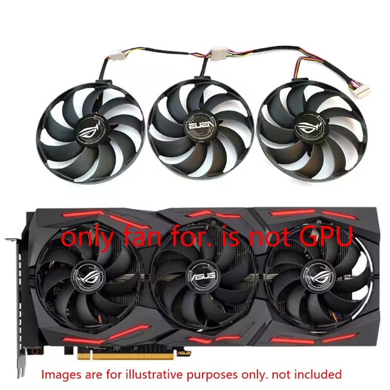 Quạt làm mát GPU 87mm DC 12V 7Pin RX5700XT cho ASUS Rog Strix RX 5600 XT 5700 5700XT RX5700 Quạt làm