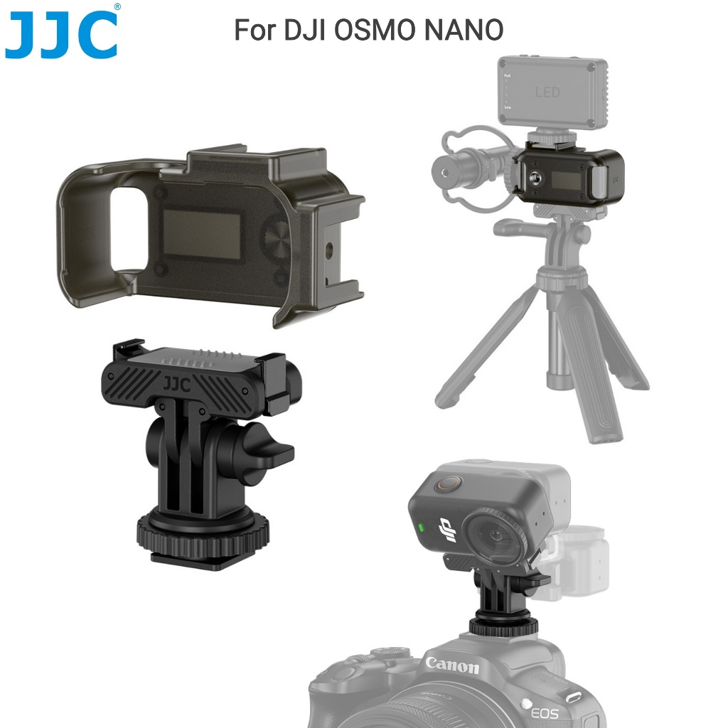 JJC Osmo Nano Camera Lồng, Mở Rộng Giày Lạnh Adapter ABS Khung Bảo Vệ Dành Cho DJI OSMO Nano Phụ Kiệ