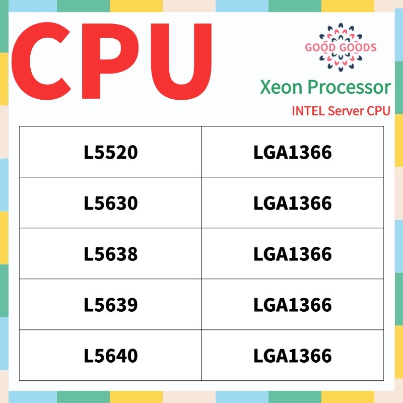 L5520 L5630 L5638 L5639 L5640 INTEL Xeon CPU máy chủ LGA1366