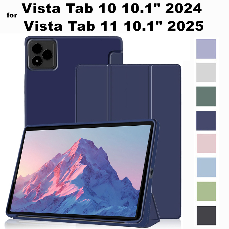 Dành Cho iTel Vista Tab 11 10.1 Inch 2025 Bao Da Cao Cấp Thời Trang Flip Stand Máy Tính Bảng Dành Ch