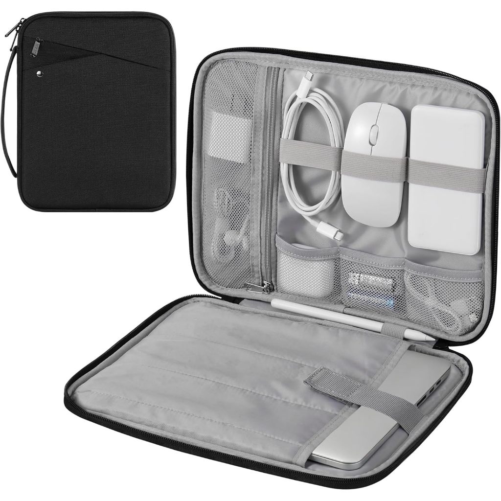 Hộp đựng túi đựng máy tính xách tay MoKo 13-14 inch có tay cầm, Túi du lịch bảo vệ đệm cho Mac Air /