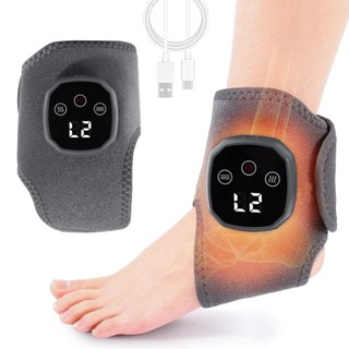 Máy mát xa chân bằng điện Máy mát xa mắt cá chân không dây với 3 chế độ rung 4 mức nhiệt Massage chân di động tại nhà Du lịch Massage mắt cá chân