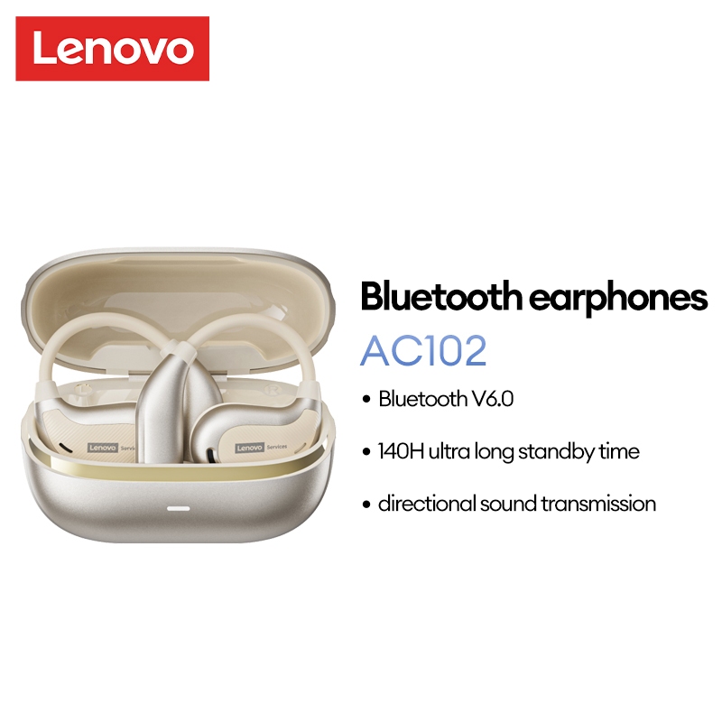 Tai nghe Bluetooth Lenovo AC102 OWS Chất lượng âm thanh HIFI Độ phân giải cao Hộp số âm thanh định hướng chờ dài Thoải mái khi đeo Bluetooth6.0
