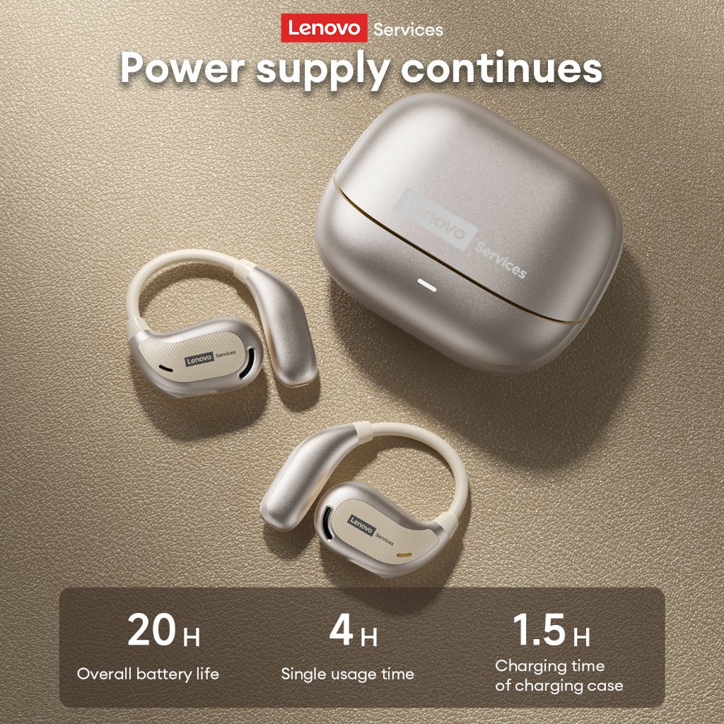 Tai nghe Bluetooth Lenovo AC102 OWS Chất lượng âm thanh HIFI Độ phân giải cao Hộp số âm thanh định hướng chờ dài Thoải mái khi đeo Bluetooth6.0 | BigBuy360 - bigbuy360.vn