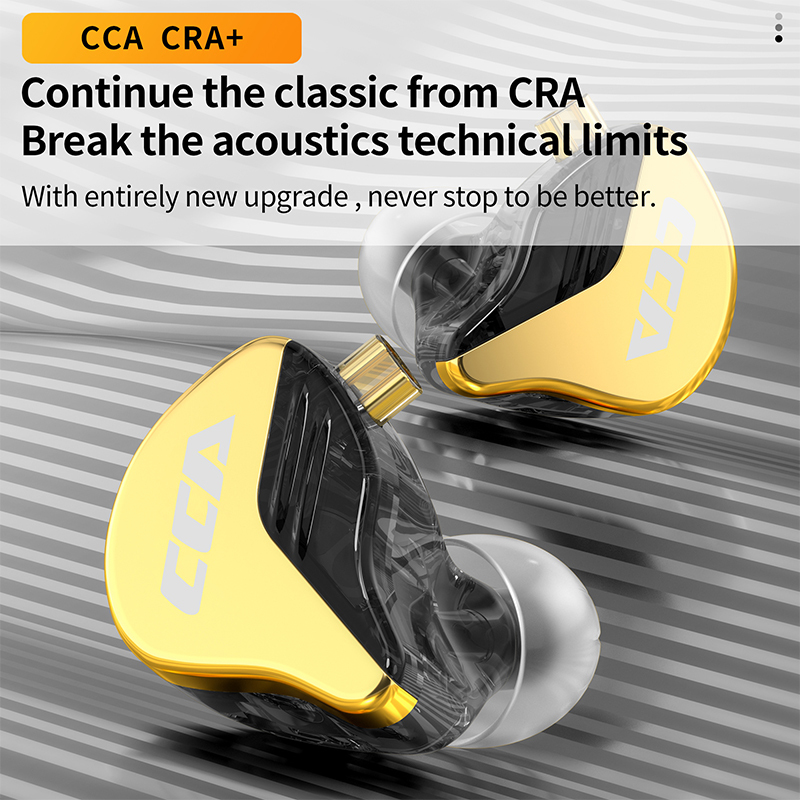 Tai nghe hifi CCA CRA có dây, in-ear, chất lượng cao, dùng giám sát, phát sóng trực tiếp