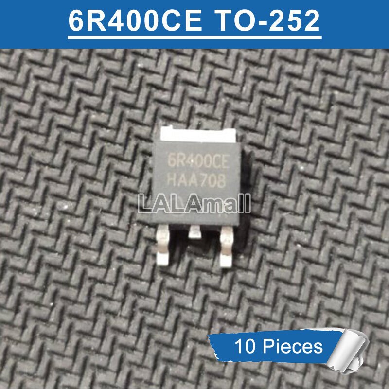 10 chiếc 6R400CE IPD60R400CE TO-252 SMD 650V / 30A MOSFET Transistor Mới Ban Đầu