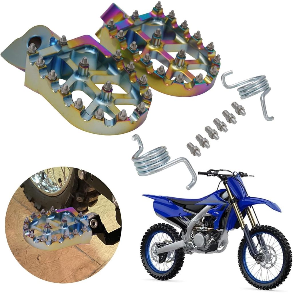 Phụ kiện xe máy bàn để chân xe địa hình CNC cho YZ65 2018 2023 YZ85 2002 2023 YZ125 1997 2023 YZ250 