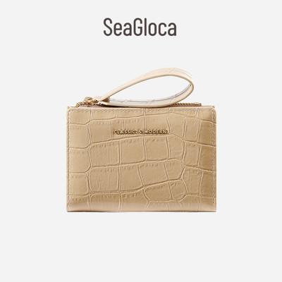 Ví SeaGloca Croc-Embossed – Vòng tay vàng sang trọng nhỏ gọn dành cho nữ 2056