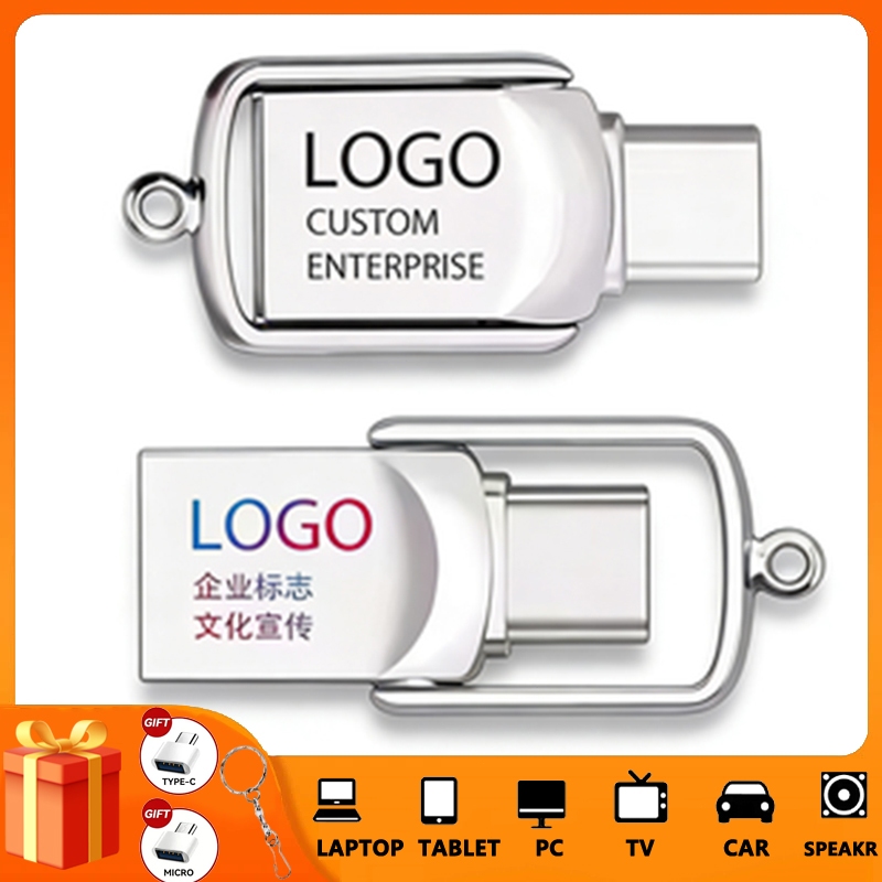 Ổ đĩa Flash Mini di động, Giao diện kép TYPE-C & USB3.0, 32GB / 64GB / 128GB / 256GB / 512GB / 2TB C