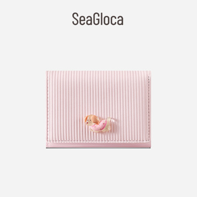 Ví hoạt hình dễ thương SeaGloca – Bảng màu Pastel mềm nhiều khe được thiết kế dành cho nữ 2057