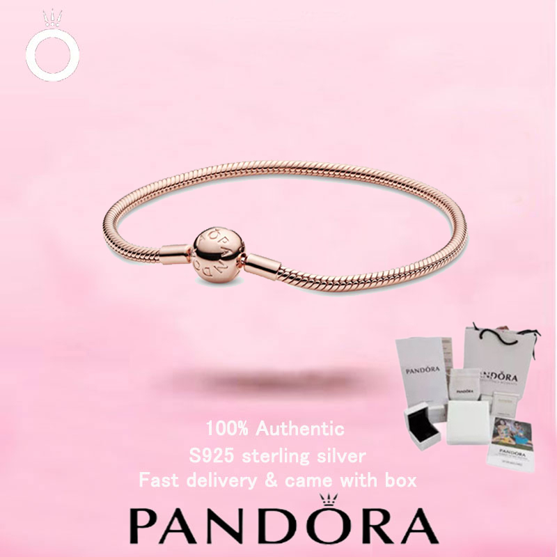 Mặt Dây Chuyền Pandora Vàng Hoa Hồng - Quà tặng Valentine Perfect