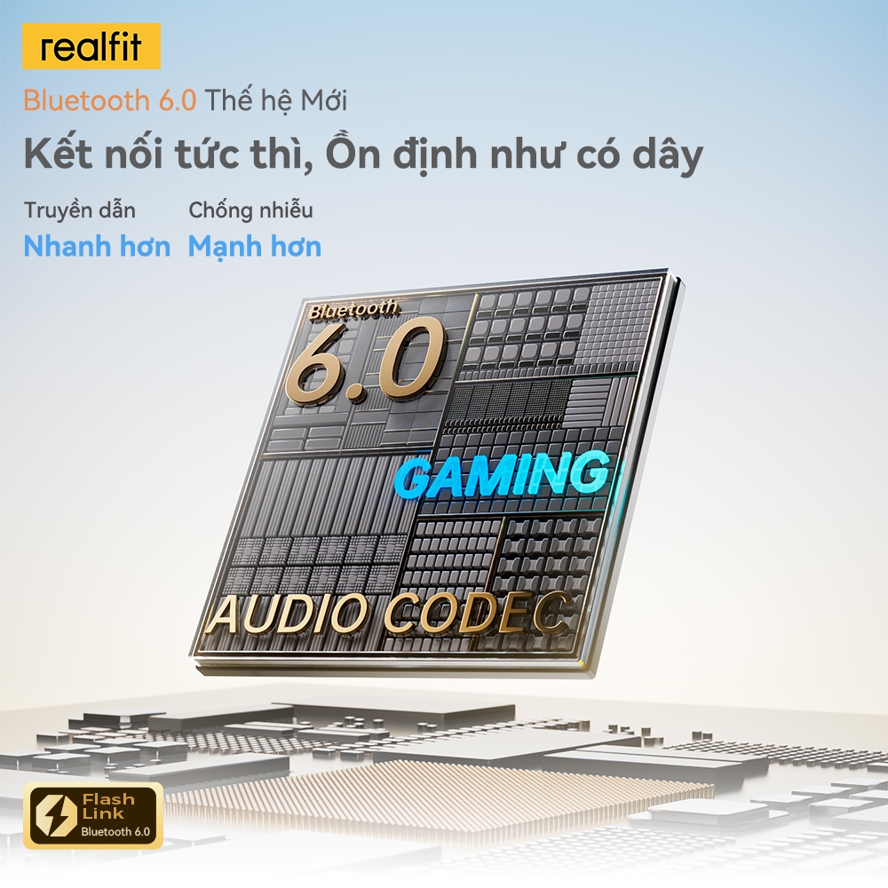 [Điều khiển ứng dụng] Tai nghe Bluetooth Realfit F3 Ultra -45dB ANC khử tiếng ồn Tai nghe nhét tai TWS có Mic 360° Âm thanh không gian IPX5 Điện tử chống nước | BigBuy360 - bigbuy360.vn