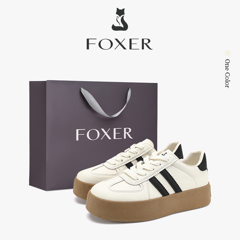 FOXER Giày Thể Thao Nữ Trắng Thoáng Khí Bền Bỉ