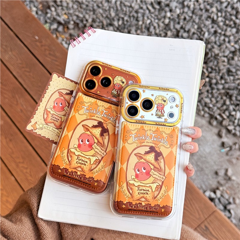 Ốp điện thoại TPU + PU họa tiết iPhone 17 Pro Max Star Baby