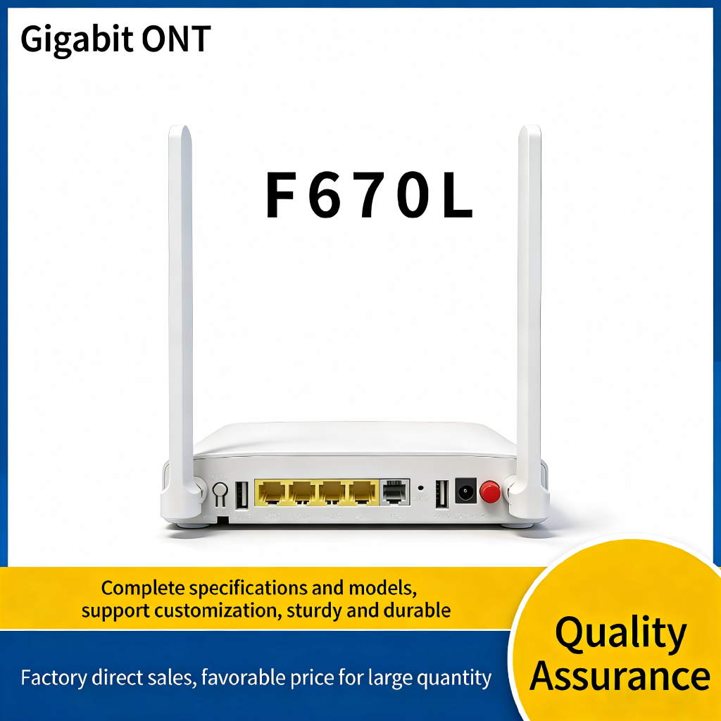 Sợi quang F670L băng tần kép 5G hoàn toàn mới Tốc độ mạng Gigabit ổn định Không
