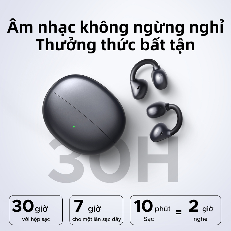 UGREEN ClipBuds Tai nghe không dây, Hi-Fi mở tai , Bluetooth 6.0, thời lượng pin 30 giờ, IPX5, 12mm Bio-Diaphragm | BigBuy360 - bigbuy360.vn