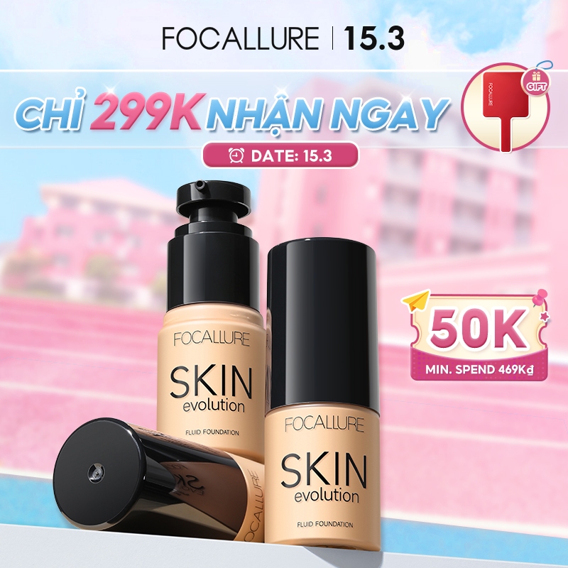 Kem nền BB FOCALLURE 31g trang điểm khuôn mặt che khuyết điểm tiện lợi