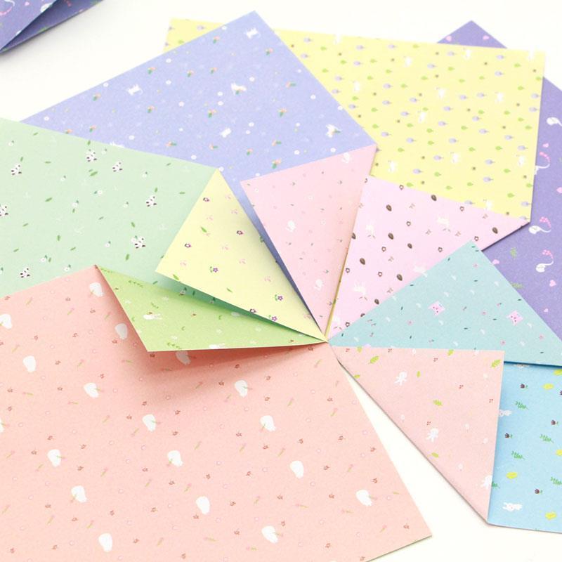 Câu Chuyện Hoa Giấy ins Phong Cách Nhật Bản Origami Dòng Muối Dễ Thương Origami Sổ Tay Ghép Vật Liệu