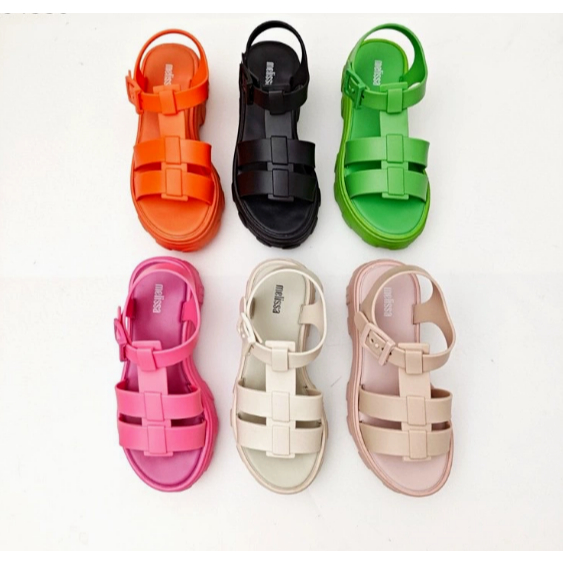 Brazil Melissa Open Toe Platform Sandals Beach Jelly Shoes Nữ Mùa Hè