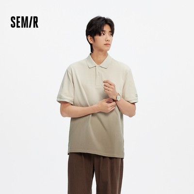 Semir 2026 Áo Sơ Mi Polo Nam Cotton Gradient Thêu, Phù Hợp Mặc Hàng Ngày Mùa Hè