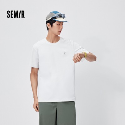 Semir Áo Thun Nam Mùa Hè, Nhanh Khô và Phản Quang, Cổ Tròn Phong Cách Thể Thao