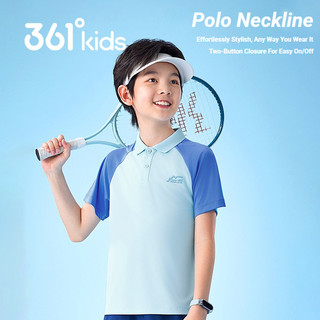 361Degrees Bé Trai Áo Polo Tay Ngắn Mùa Hè 2026 Áo Thun Mới Thoáng Khí Bé Gái Top Dành Cho Trẻ Em