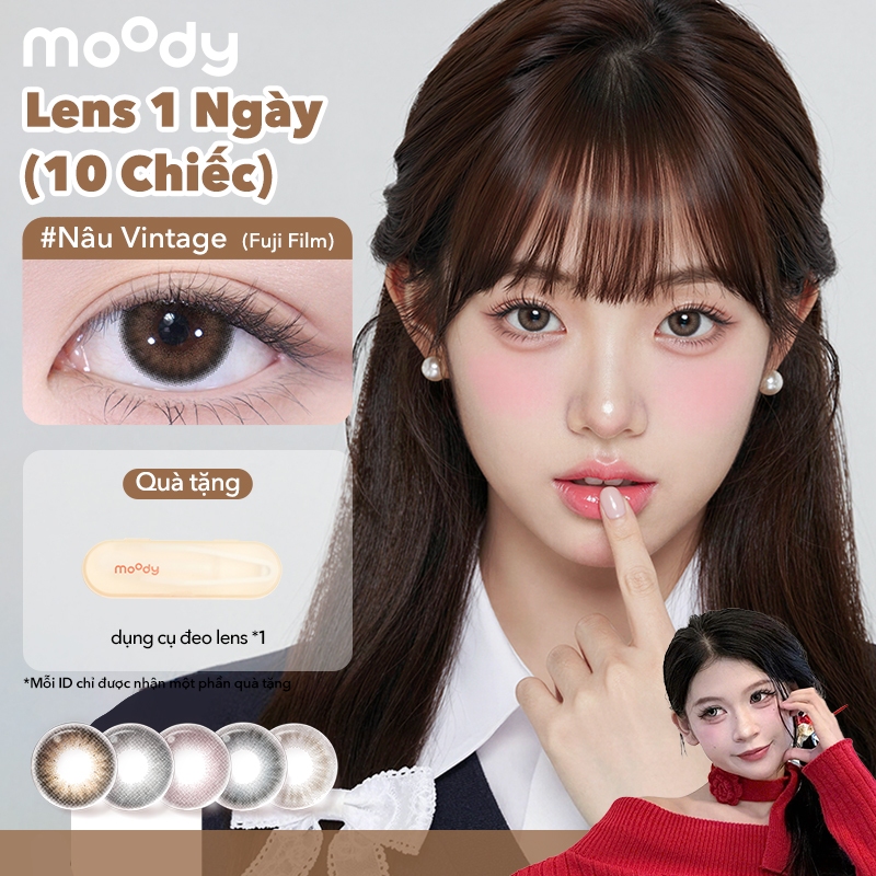 [thaomea] Set 10 chiếc kính áp tròng Moody, 14.2mm lens 1 ngày thuộc bộ sưu tập